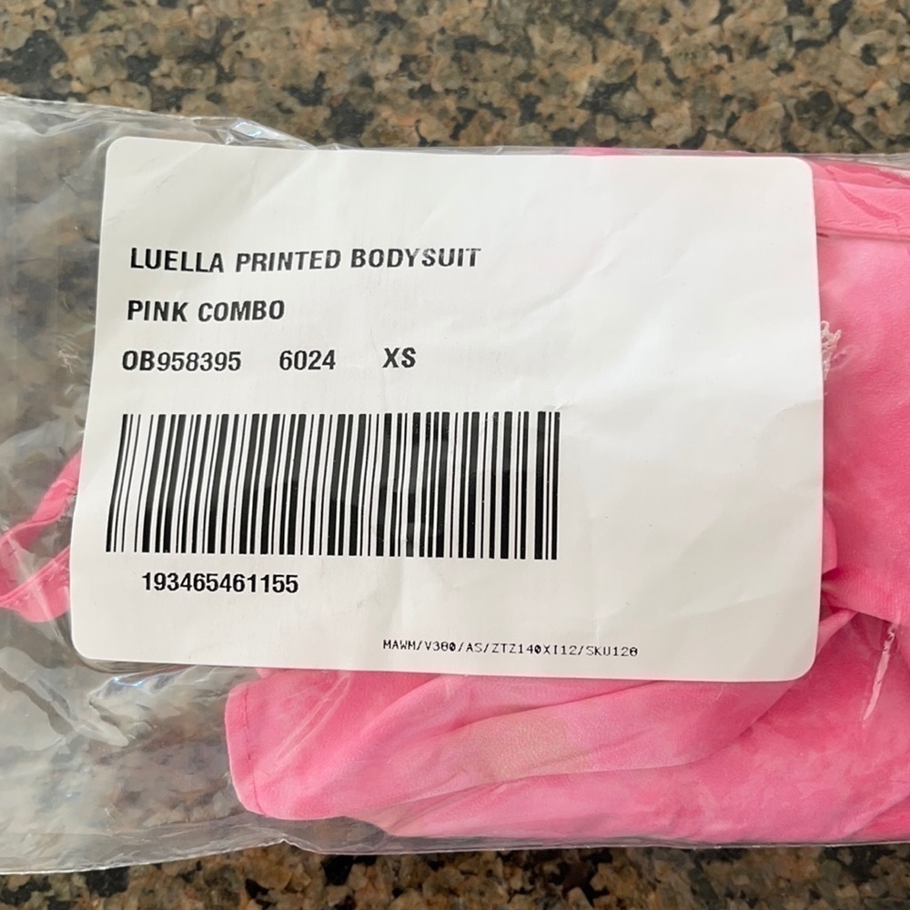 Free People Intimately Pink Luella Tie Dye Lace Bodysuit XS - Picture 15 of 15